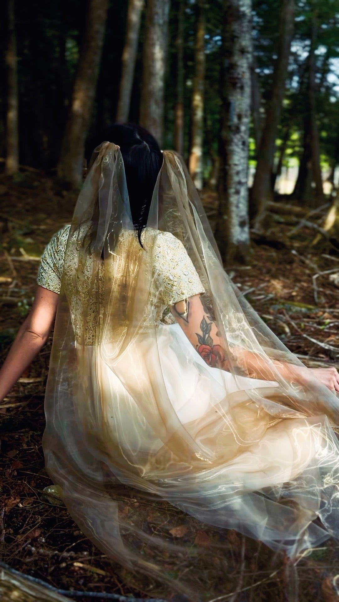 Custom Fantasy Coloured Veil | MistVeil